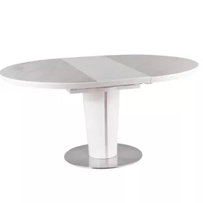 KEPLER jedálenský stôl, mramor, biela matná