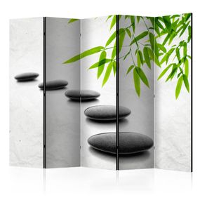 Paraván Zen Stones Dekorhome 225x172 cm (5-dielny)