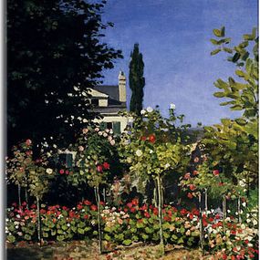 Reprodukcia Claude Monet - Garden in Bloom at Sainte-Addresse zs17729