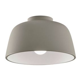 LEDS-C4 Miso stropné svetlo Ø 28, 5cm kameňová sivá, Obývacia izba / jedáleň, oceľ, E27, 40W, K: 16.8cm