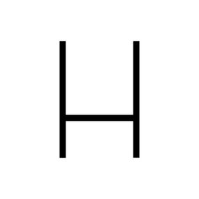 Artemide Alphabet of Light - velké písmeno H 1201H00A