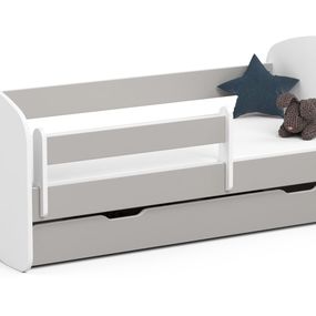 Detská posteľ SMILE 160x80 cm sivá