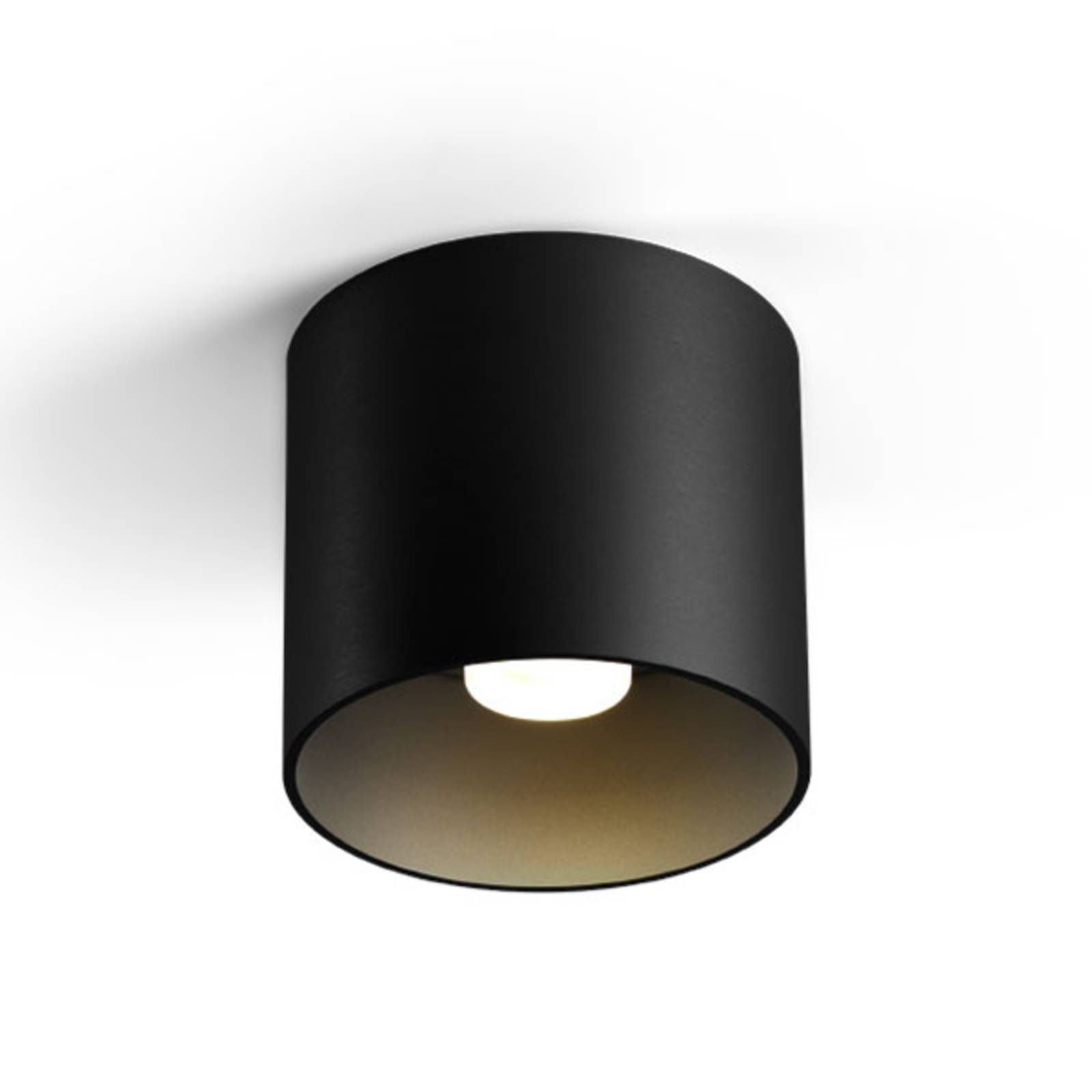 Wever & Ducré Lighting WEVER DUCRÉ Ray PAR16 stropné svietidlo čierne, Obývacia izba / jedáleň, hliník, GU10, 35W, K: 10cm