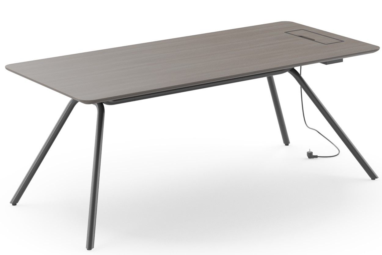 NARBUTAS - Pracovný stôl ARQUS s obdĺžnikovou doskou - rôzne veľkosti