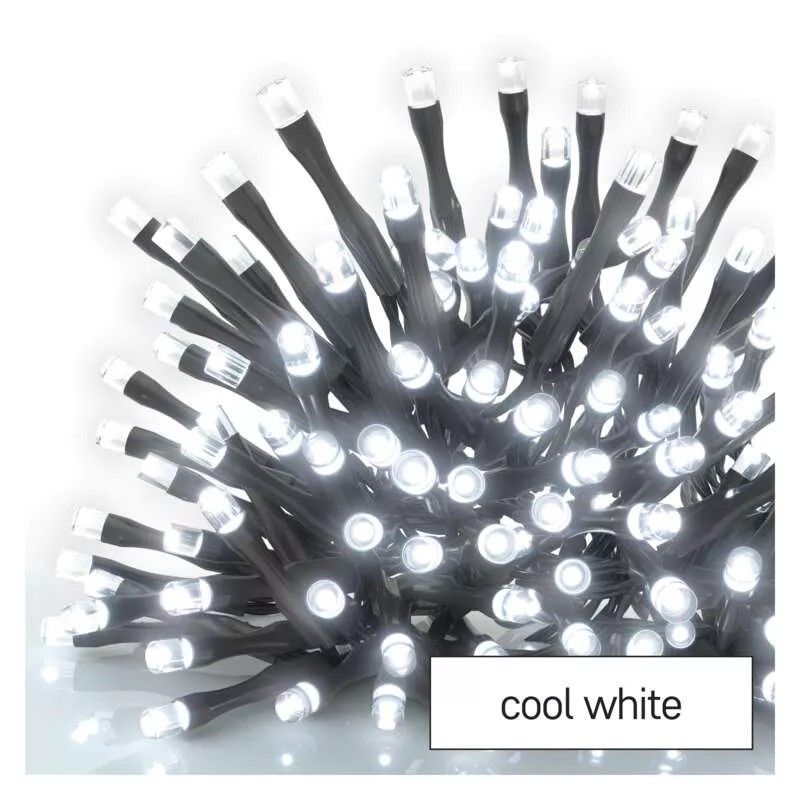 EMOS Lighting | D1AC02 | Standard LED spojovacia vianoč. reťaz 5 m vonkajšia aj vnútorná studená biela