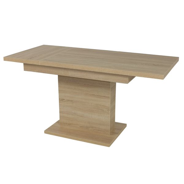 Sconto Jedálenský stôl SHIDA 2 dub sonoma, šírka 120 cm, rozkladací