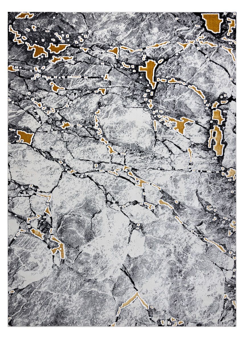 Dywany Łuszczów AKCIA: 240x330 cm Kusový koberec Gloss 528A 58 3D mramor ivory/black - 240x330 cm