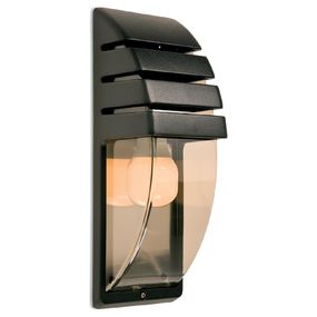 Vonkajšie nástenné svietidlo REDO BONN čierny hliník 9818
