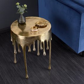 Dizajnový konferenčný stolík Gwendolyn 51 cm zlatý