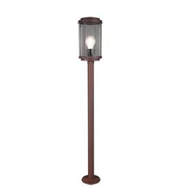 Trio 402360124 záhradná stojanová lampa Tanaro 1x40W | E27 | IP44 - hrdzavo hnedá patina