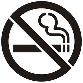 Šablóna Piktogram Zákaz fajčiť sym07