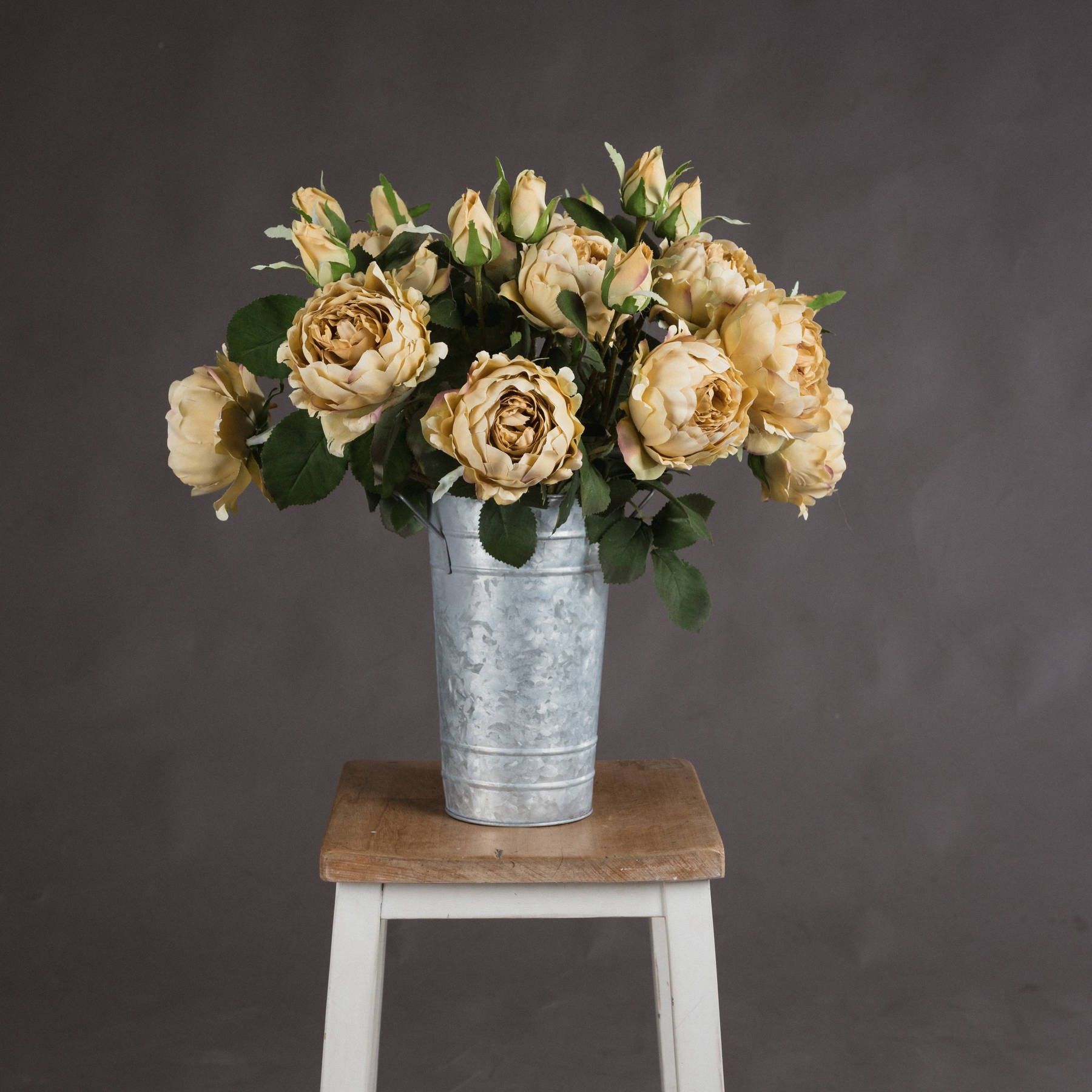 Estila Dekoračné umelé ruže žlté