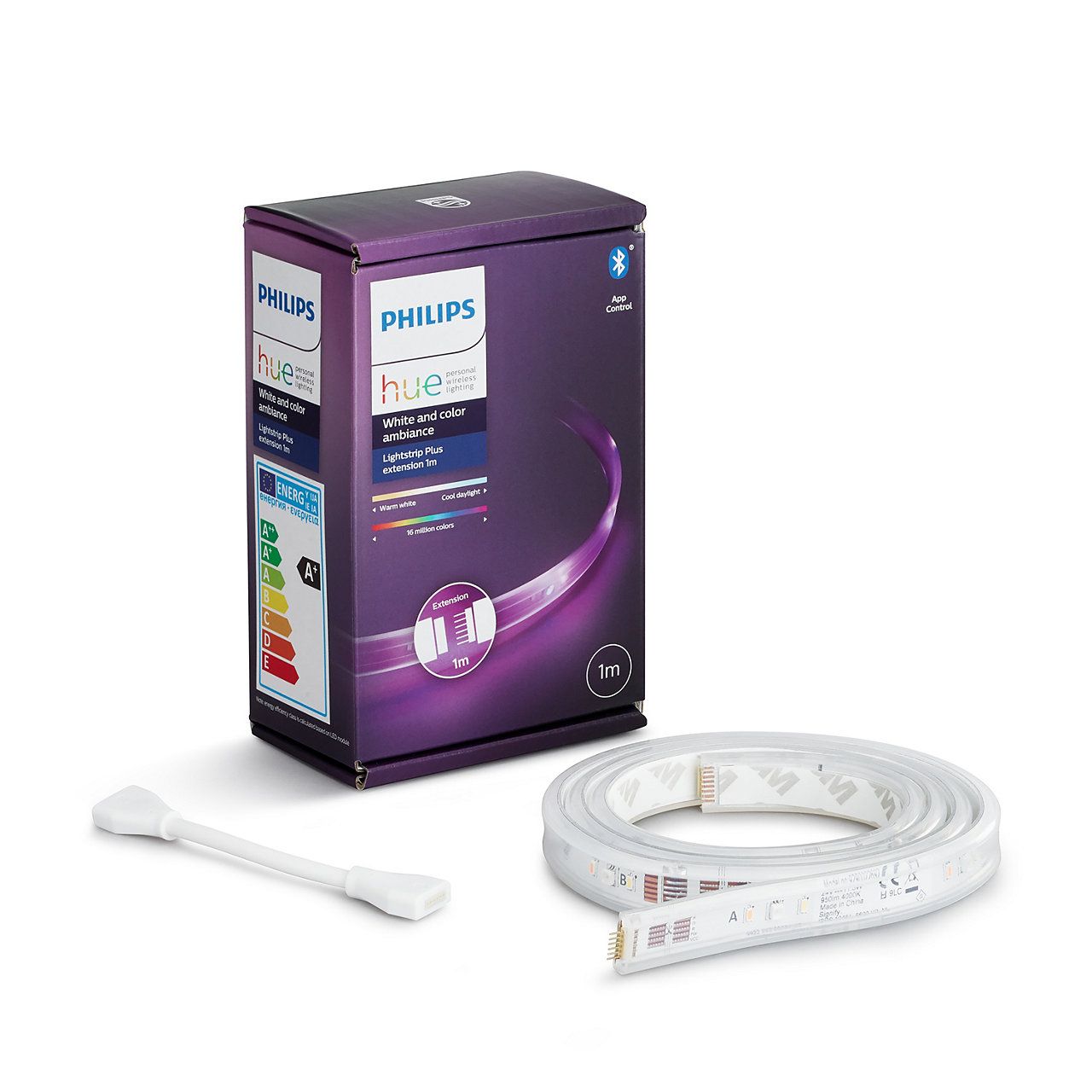 Philips HUE White and color ambiance 71902/55/PH LightStrip Plus LED pás 1-metrové predĺženie 11,5W BlueTooth