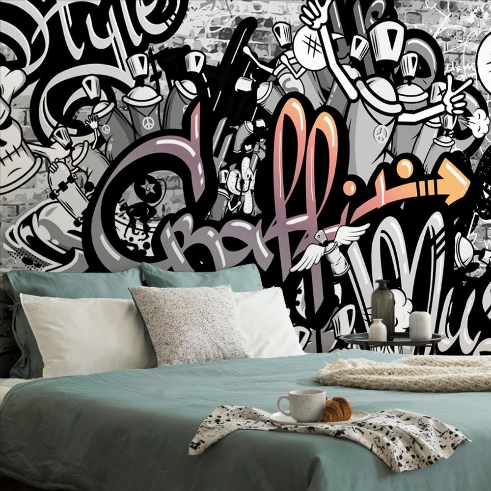 Samolepiaca tapeta moderné graffiti umenie - 450x300