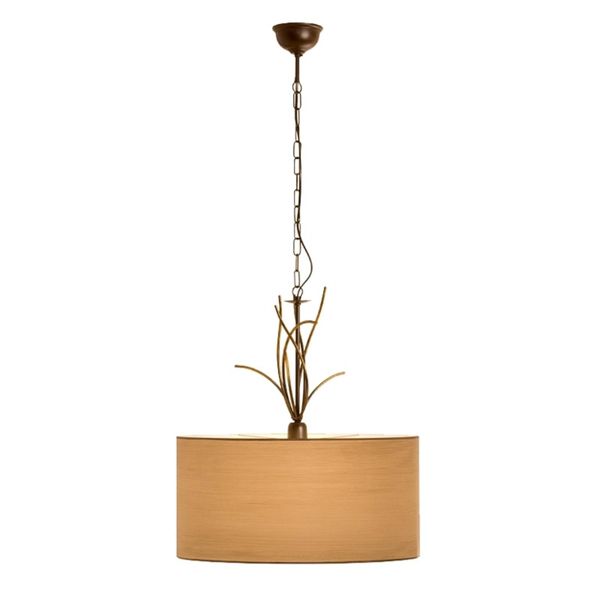 Menzel Living Oval – dekoračná závesná lampa, Obývacia izba / jedáleň, kov, plast, E27, 40W, L: 50 cm