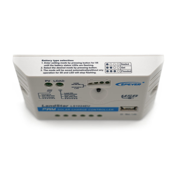 EPsolar Regulátor nabíjania PWM EPsolar LS1024EU 12/24V 10A s USB