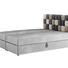 Expedo Čalúnená posteľ boxspring APPLE, 160x200, itaka 14/čierna