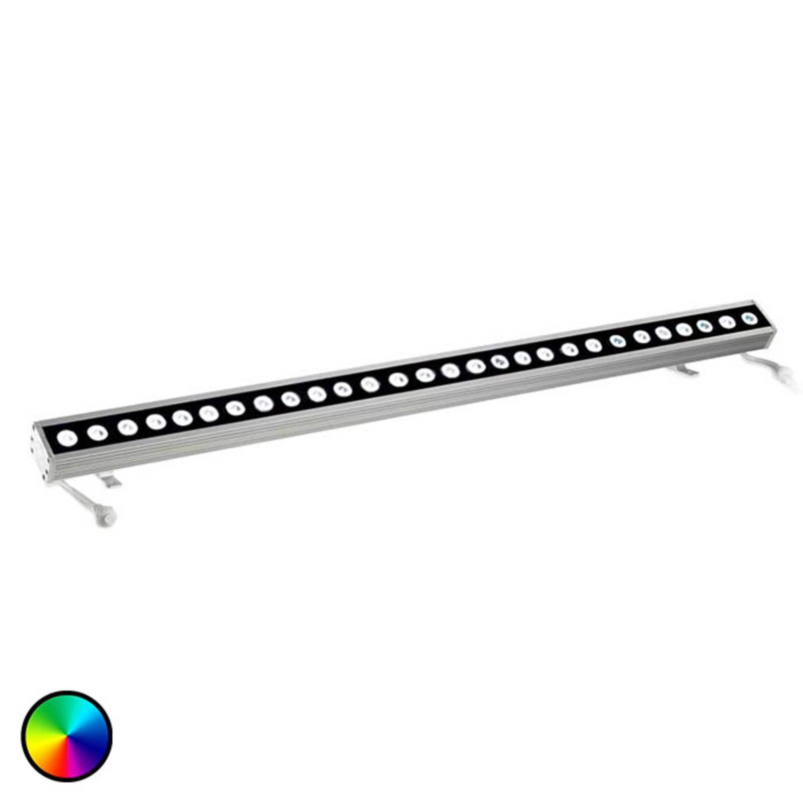 LEDS-C4 Tron vonkajšie nástenné svietidlo RGB-LED, hliník, sklo, 55.9W, L: 100.5 cm, K: 9cm