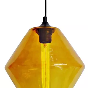 Závesná lampa BREMEN vrátane žiarovky Candellux Oranžová