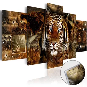Obraz zlatá džungľa na akrylátovom skle - Golden Jungle - 200x100