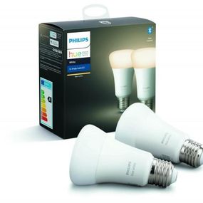 PHILIPS HUE Hue Bluetooth LED White žárovka E27 A19 9W 806lm 2700K set 2 ks