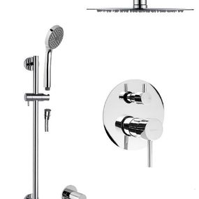 SAPHO SAPHO - RHAPSODY podomietkový sprchový set s pákovou batériou, 2 výstupy, posuvný držiak sprchy, chróm 5583Q-02