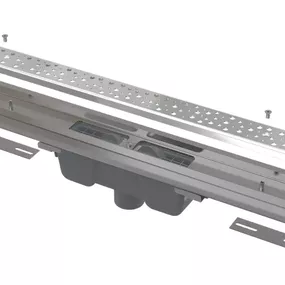 Alcadrain Podlahový žľab Antivandal s roštom, zvislý odtok APZ1011-1050M APZ1011-1050M