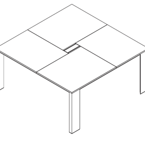 FREZZA - Rokovací stôl ONO 160x160 cm