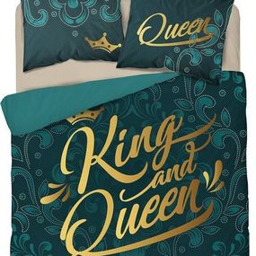 DomTextilu Luxusné bavlnené posteľné obliečky smaragdovo zelenej farby 3 časti: 1ks 160 cmx200 + 2ks 70 cmx80 Zelená 46133-216772