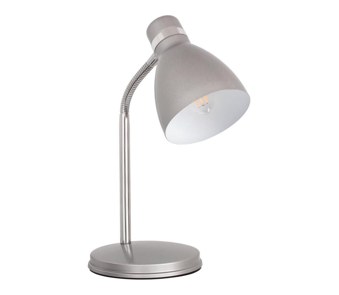 Kanlux 7560 - Stolná lampa ZARA 1xE14/40W/230V strieborná