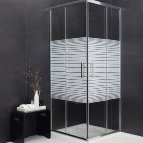 Sprchovací kút MAXMAX RIO stripe - 90x90 cm
