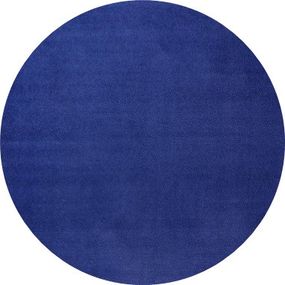 Hanse Home Collection koberce Modrý guľatý kusový koberec Fancy 103007 Blau kruh - 133x133 (priemer) kruh cm
