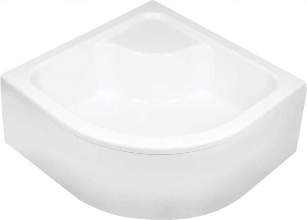 DEANTE - Deep biela - Akrylátová sprchová vanička, polguľatá, 80x80 cm - hlboká KTD_042B