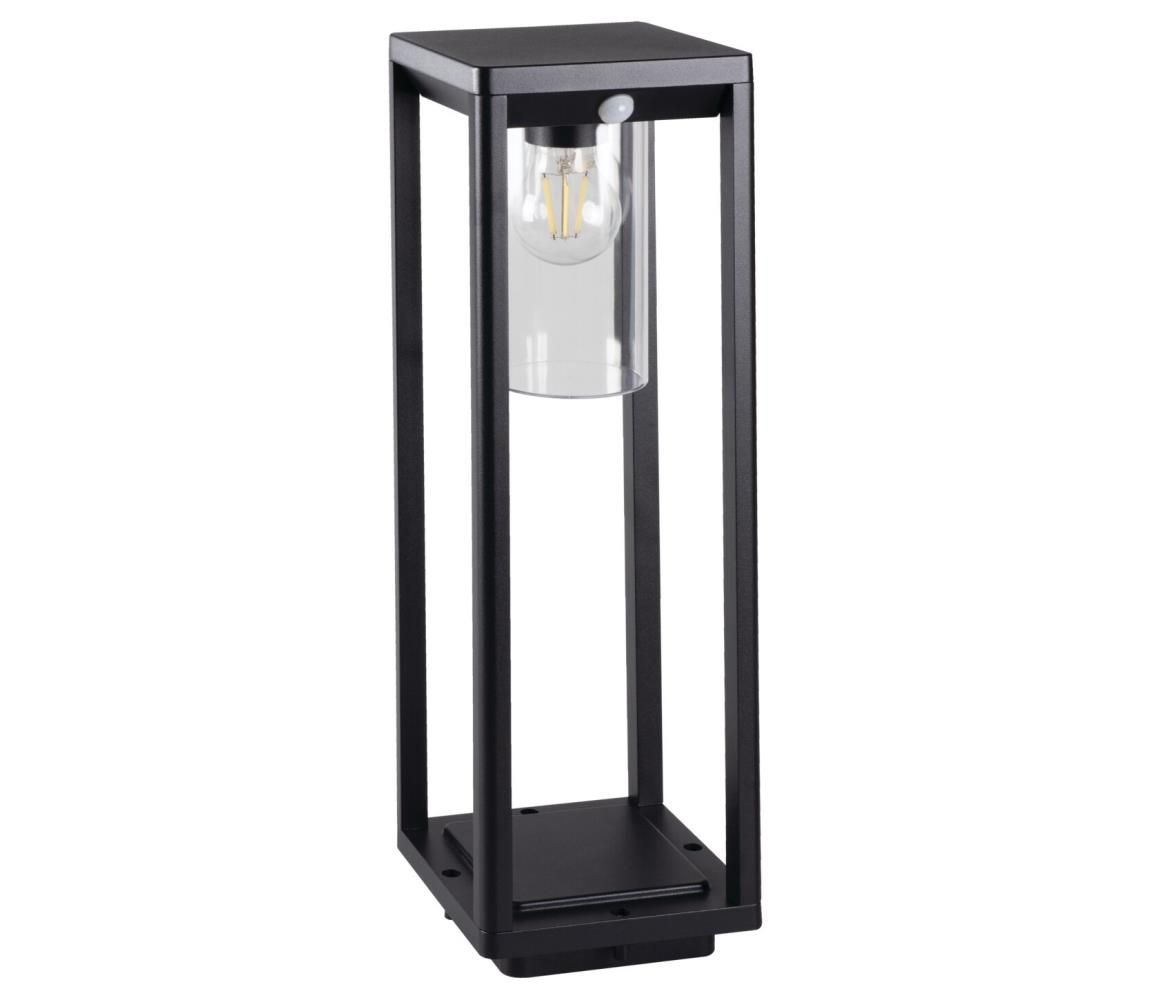 Kanlux 34986 - Vonkajšia lampa so senzorom VIMO 1xE27/15W/230V 50 cm IP44 čierna