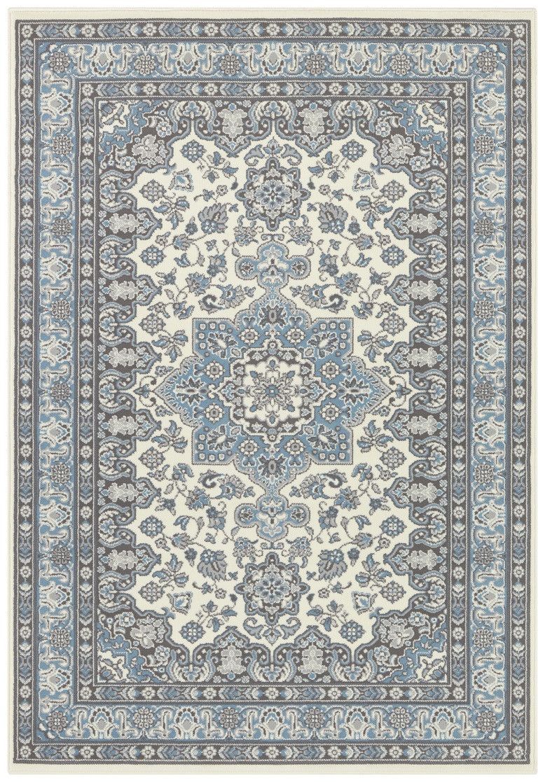 Nouristan - Hanse Home koberce Kusový koberec Mirkan 104442 Cream / Skyblue - 120x170 cm