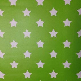 13420 Samolepiace fólia renovačné Gekkofix - zelené hviezdy, šírka 45 cm