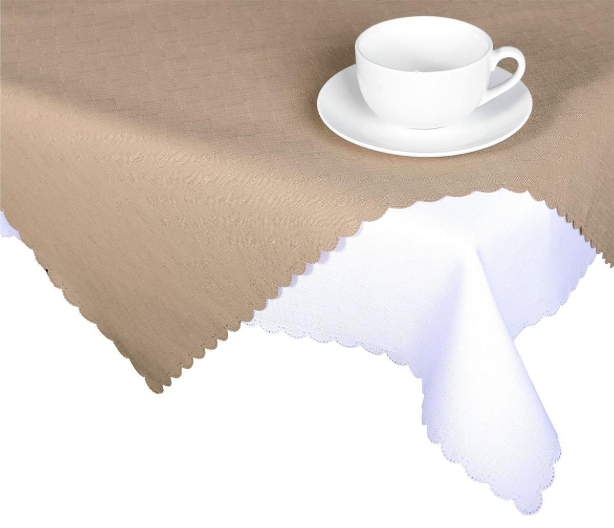 Forbyt, Obrus ​​s nešpinivou úpravou, Jednofarebný dáždik, kávový 80 x 80 cm