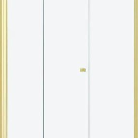 MEXEN/S - LIMA sprchovací kút 100x80 cm, transparent, zlatá 856-100-080-50-00