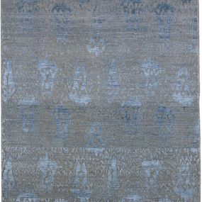 Diamond Carpets koberce Ručne viazaný kusový koberec Diamond DC-EKT 10 Silver / blue - 275x365 cm