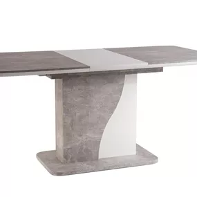 Rozkladací jedálenský stôl SYRIUS Signal Biela / betón