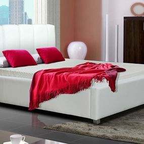 Čalúnená posteľ lubnice i 180 - biela m120