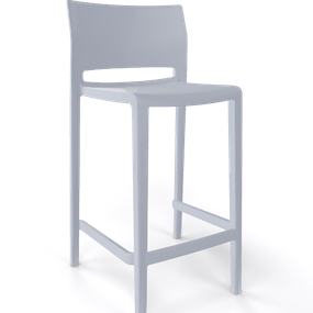 GABER - Barová stolička BAKHITA - nízka, sivá