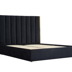 Dvoulůžková postel Palazzo 160 x 200 cm černo-zlatá