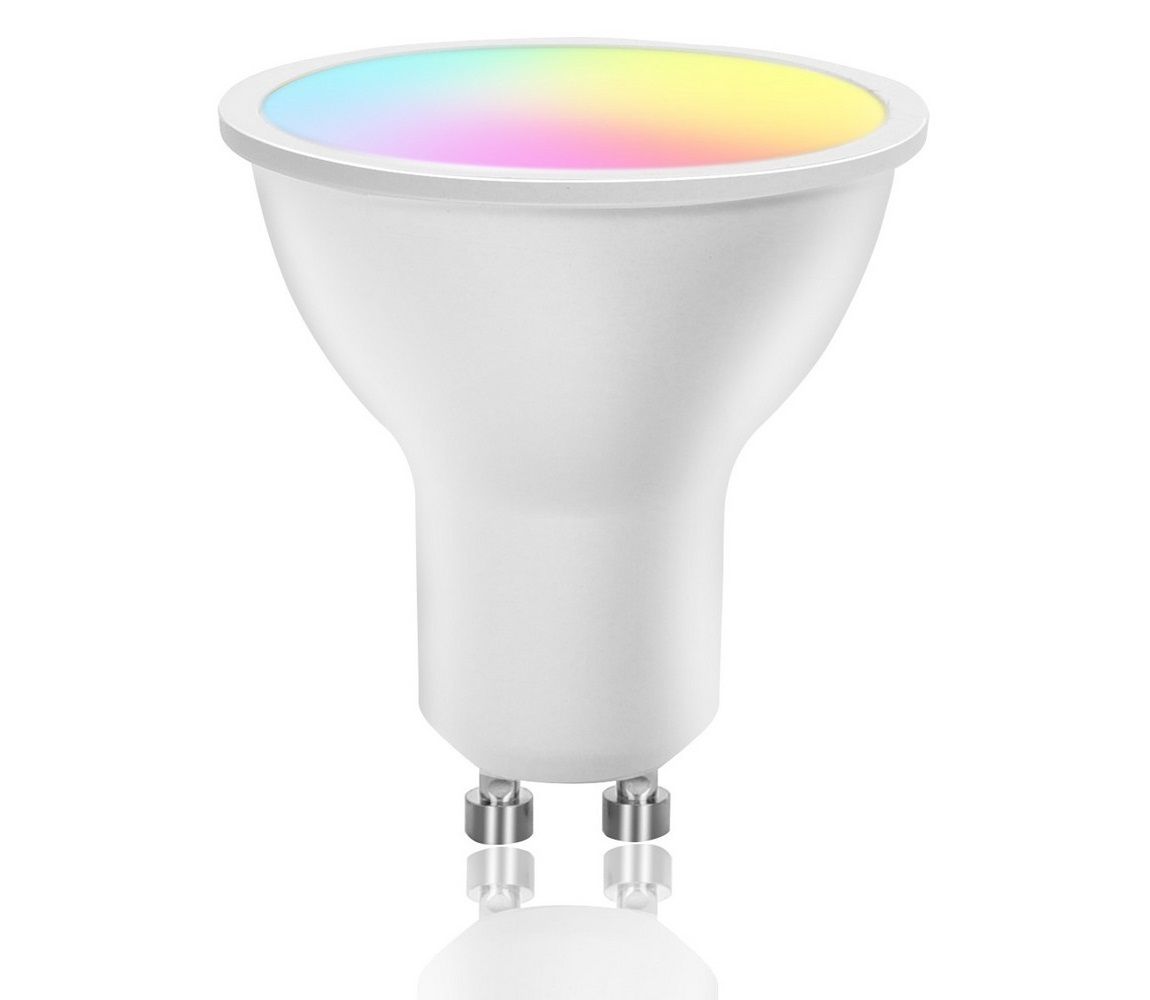 LED RGBW Stmievateľná žiarovka GU10/4,9W/230V 2700-6500K Wi-Fi - Aigostar