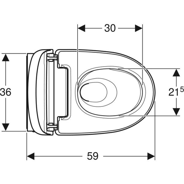 Geberit AquaClean - Elektronický bidet Mera Classic závesný, SoftClosing, lesklý chróm 146.202.21.1