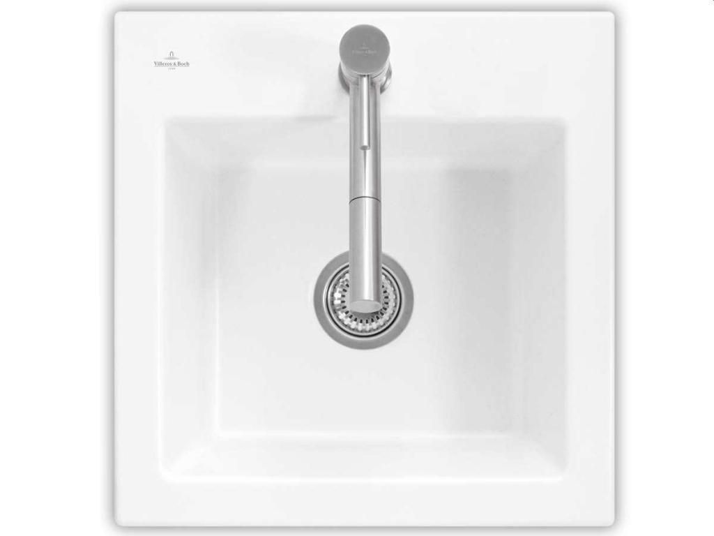 VILLEROY & BOCH VILLEROY & BOCH - Keramický drez Subway 50 S White alpin nástavný 525 x 510 bez excentra 331501R1