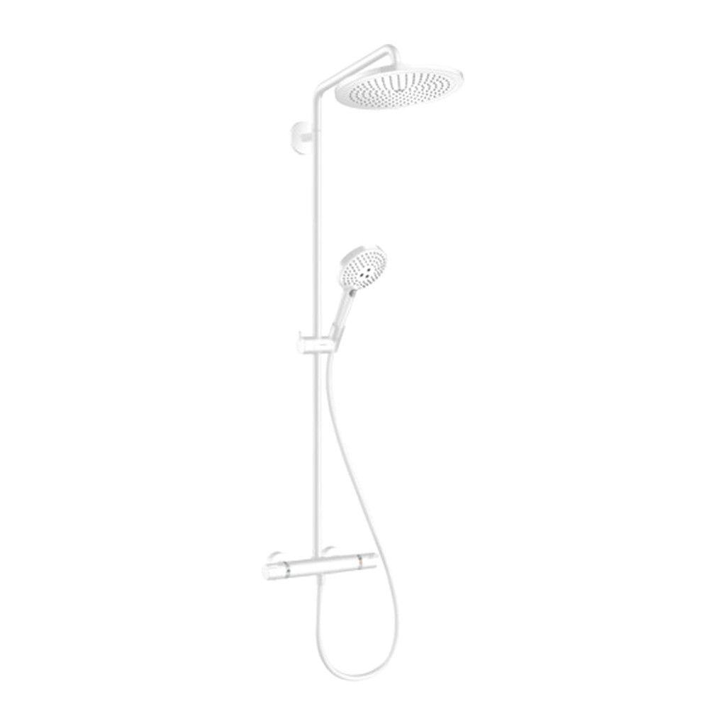 Hansgrohe Croma Select S - Showerpipe 280 1jet s termostatom a  ručnou sprchou Raindance Select S 120 3jet, matná biela 26890700 