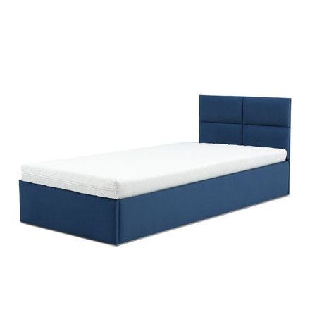 Čalúnená posteľ MONOS s penovým matracom rozmer 90x200 cm Granátová
