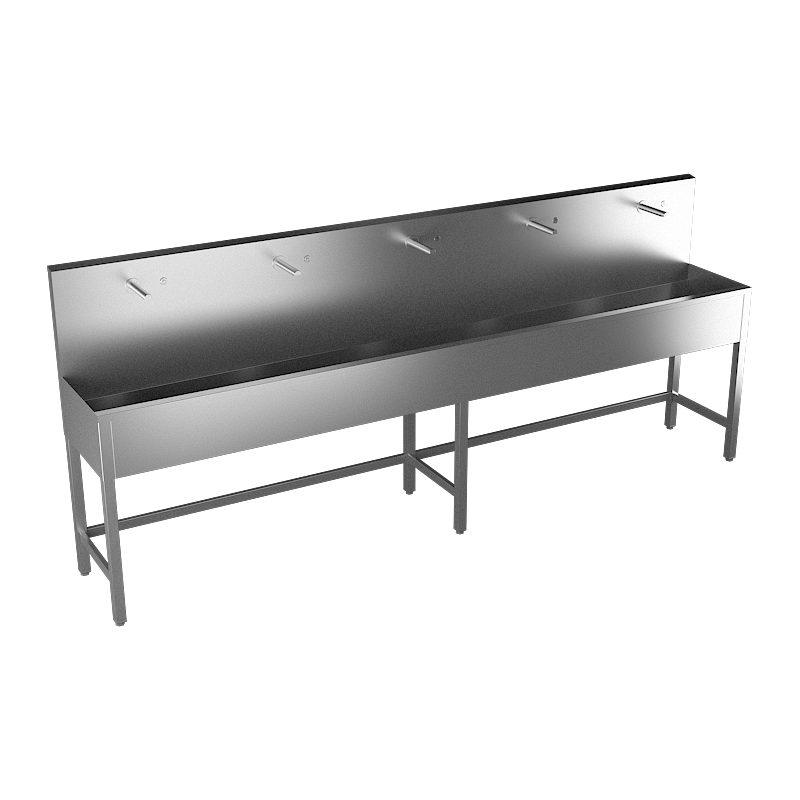 Sanela - Nerezový žľab na nohách, 3000 mm, 5 piezo, termostat, 24 V DC