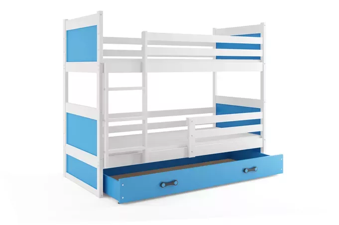 Poschodová detská posteľ RICO WHITE 80x160 cm